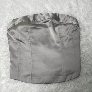 Wild Fable Metallic Silver Top